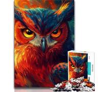 Jigsaws 1000 Pieces for Adults Animal Owl,Help The Brain Exercise Addictive Toys to Cultivate Patience Gift For Birthdays (75x50cm)