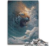 Jigsaws 1000 Pieces for Adults Animal Tiger 1000 Pieces for Teenagers,Fun Games Wall Decoration Unique Birthday And Xmas Gifts (50x75cm)