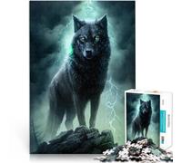 Jigsaws 1000 Pieces for Adults Animal Universe Wolf family fun games 26x38cm with Matching Poster and Trivia Sheet for ages 14+