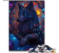 Jigsaws 1000 Pieces for Adults Animal Wolf Art, for Ages 14 And over Each Piece Is Unique - Fun And Challenging Game for The Whole Family Good Gift (Size 50x75cm)