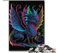 Jigsaws 1000 Pieces for Adults Animals Dragons Jigsaw Challenging Brain Teaser, Family Activity, Home Decor, (size : 26x38cm)
