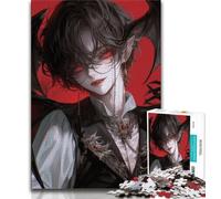 Jigsaws 1000 Pieces for Adults Anime Devil's Child,Help The Brain Exercise Addictive Toys to Cultivate Patience Artists Collection,Fine Art 38X26CM