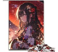 Jigsaws 1000 Pieces for Adults Anime Girl cardboard Jigsaw Puzzles for Adults 26X38CM Fun at Home Activities, Birthday Present, Travel Gifts