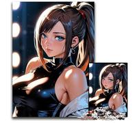 Jigsaws 1000 Pieces for Adults Anime Girl Portrait Puzzles for Adults Home Decor Brain Teaser Game for Teenagers Family Interaction 1000 PCS(75x50cm)