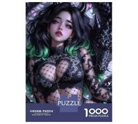 Jigsaws 1000 Pieces for Adults Anime Girl with Dragon Puzzles for Adults Brain Teaser Game Stress Reliever Unique Birthday And Xmas Gifts 52x38cm/1000pcs