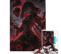Jigsaws 1000 Pieces for Adults Anime Skull Sorcerer Difficult And Challenge Pattern Assembly Practical Game Suitable for People Aged 14 And Above (50X75CM)