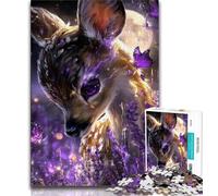 Jigsaws 1000 Pieces for Adults Anime Sweetheart Deer,Stress Reliever Difficult Challenge Every Piece Is Unique - Challenging Family Fun Game (38x26cm)