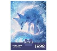 Jigsaws 1000 Pieces for Adults Arctic Fox Digital Art Puzzles for Adults Brain Teaser Game Stress Reliever Unique Birthday And Xmas Gifts 70x50cm/1000pcs
