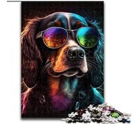 Jigsaws 1000 Pieces for Adults Art Colourful Dogs 1000 Piece Jigsaw Puzzles for Adults Relaxing Entertainment, Home Decor (Size 50x75cm)