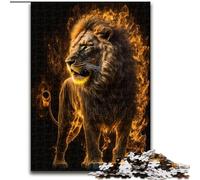 Jigsaws 1000 Pieces for Adults Art Colourful Lions Puzzle Made of Wood,for Teenagers & Family Fun - DIY Brain Teaser Game Gift 1000pcs(50x75cm)