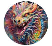 Jigsaws 1000 Pieces for Adults Art Flying Dragons Challenging Puzzles for Teenagers & Family Fun - DIY Brain Teaser Game Gift (67.5x67.5cm)