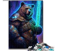 Jigsaws 1000 Pieces for Adults Astral Bear Warriors Wooden Jigsaw Interactive Family Game, Brain Challenge, Educational Toy size 50x75cm