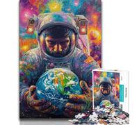 Jigsaws 1000 Pieces for Adults Astronaut,Help The Brain Exercise Addictive Toys to Cultivate Patience Artists Collection,Fine Art (38x26cm)