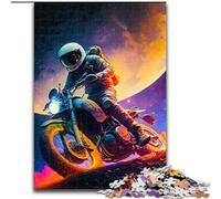 Jigsaws 1000 Pieces for Adults Astronaut Motorcycle Challenging Puzzles size50x75cm Gift for Men And Women, Daily & Special Occasion