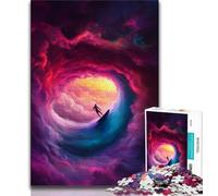 Jigsaws 1000 Pieces for Adults Astronaut Space Surfing,Help The Brain Exercise Addictive Toys to Cultivate Patience Gift For Birthdays (75x50cm)