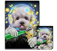 Jigsaws 1000 Pieces for Adults Astronaut Toy Poodle Difficult Puzzles for Adults Intricate Design for Teenagers DIY Decor And Brain-Boosting Fun 1000 PCS(38x26cm)