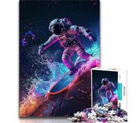 Jigsaws 1000 Pieces for Adults Astronauts in Space,Help The Brain Exercise Addictive Toys to Cultivate Patience Artists Collection,Fine Art (38x26cm)