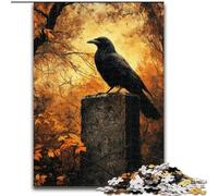 Jigsaws 1000 Pieces for Adults Autumn Crows Jigsaw for Teenager & Families, Perfect DIY Decor & Brain-Teasing Challenge (size 50x75cm)