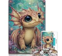 Jigsaws 1000 Pieces for Adults Baby Dragon,Help The Brain Exercise Addictive Toys to Cultivate Patience Artists Collection,Fine Art (38x26cm)