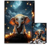 Jigsaws 1000 Pieces for Adults Baby Elephant Jigsaw Puzzles for Adults for Holidays Birthdays And Family Game Nights 1000 PCS(38x26cm)