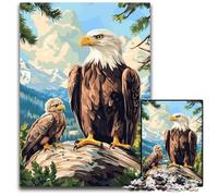 Jigsaws 1000 Pieces for Adults Bald Eagle And Chick Jigsaw Puzzles Brain Challenge for Teenagers & Home Decor 1000 PCS(75x50cm)