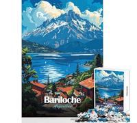 Jigsaws 1000 Pieces for Adults Bariloche, Argentina Landscape Shared Joyful Family Experience Wonderful Christmas Surprise Gifts (38x52cm)