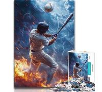 Jigsaws 1000 Pieces for Adults Baseball Players Puzzles for Teenagers,Brain Intelligence Challenge Addictive Toys for Home Decoration 75x50cm