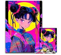 Jigsaws 1000 Pieces for Adults Beautiful Geisha Anime Puzzles for Adults for Home Decor Brain Training 1000 PCS(75x50cm)