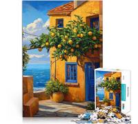 Jigsaws 1000 Pieces for Adults Beautiful house painting Made of cardboard Suitable for people aged 14 and above educational challenge Fun activities at home, birthday gifts, travel gifts。