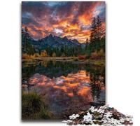 Jigsaws 1000 Pieces for Adults Beautiful Mountain River 1000 Pieces for Teenagers,for Educational Game Challenge Toy Deal As Gifts for The Whole Family (38x26cm)
