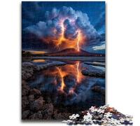 Jigsaws 1000 Pieces for Adults Beautiful Mountains And Lakes Family Game Stress Reliever Difficult Challenge Suitable for Couples 50x75cm