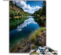 Jigsaws 1000 Pieces for Adults Beautiful Mountains And Lakes, for Ages 14 And over Each Piece Is Unique - Fun And Challenging Game for The Whole Family Good Gift (Size 50x75cm)