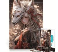 Jigsaws 1000 Pieces for Adults Beautiful Samurai Girl Fine Cut Art Brain Game Gift Quiet Time Game Birthday Fun Gift (38x26cm)