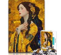 Jigsaws 1000 Pieces for Adults Beautiful Woman,Stress Reliever Difficult Challenge Every Piece Is Unique - Challenging Family Fun Game (38x26cm)
