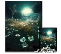 Jigsaws 1000 Pieces for Adults Beauty of Chamomile Flower Puzzles for Adults for Home Decor Brain Training 1000 PCS(75x50cm)