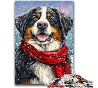 Jigsaws 1000 Pieces for Adults Bernese Mountain Dog Family Fun for Is Ideal As A Gift for The Whole Family for And Age 14 Years Up 50x75cm