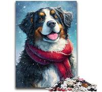 Jigsaws 1000 Pieces for Adults Bernese Mountain Dog Family Fun for Is Ideal As A Gift for The Whole Family for And Age 14 Years Up 50x75cm