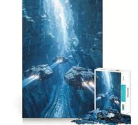 Jigsaws 1000 Pieces for Adults Between Ice Fine Cut Art Brain Game Gift Quiet Time Game Birthday Fun Gift (50x75cm)