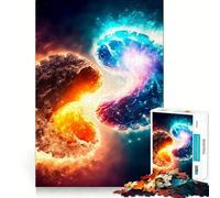 Jigsaws 1000 Pieces for Adults Big Bang Fine Cut Art Brain Game Gift Quiet Time Game Birthday Fun Gift (38x26cm)