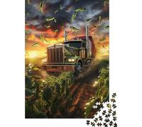 Jigsaws 1000 Pieces for Adults Big Truck Puzzle for Adults Cardboard Puzzles Home Art Decor 1000pcs (75x50cm)