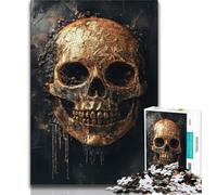 Jigsaws 1000 Pieces for Adults Bitcoin Skeleton Adult Jigsaw,Stress Reliever Difficult Challenge Suitable for Desktop Decoration 26x38cm