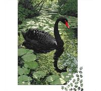 Jigsaws 1000 Pieces for Adults Black Swan Art Print-16 Jigsaw for Adults Relax Games But Fun And Humorous Challenging Game Gifts 70x50cm/1000pcs