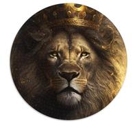 Jigsaws 1000 Pieces for Adults Bloodline of The Lion Kings Round Cardboard Jigsaw Puzzles Perfect for Family Fun on Christmas,Thanksgiving,Birthdays & Easter (Size 67.5x67.5cm)