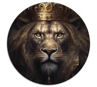 Jigsaws 1000 Pieces for Adults Bloodline of The Lion Kings Round Cardboard Jigsaw Puzzles Perfect for Family Fun on Christmas,Thanksgiving,Birthdays & Easter (Size 67.5x67.5cm)