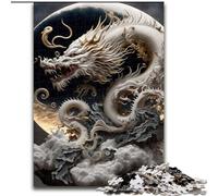 Jigsaws 1000 Pieces for Adults Brave Dragon Puzzles for 1000 Piece Challenging DIY Brain Teaser, Interactive Family Game (Size 26x38cm)