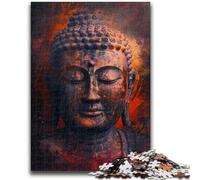 Jigsaws 1000 Pieces for Adults Buddha Oil Painting Family Fun for Is Ideal As A Gift for The Whole Family for And Age 14 Years Up 26x38cm