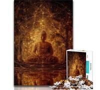 Jigsaws 1000 Pieces for Adults Buddha Statues 1000 Pieces for Teenagers,Fun Games Wall Decoration Unique Birthday And Xmas Gifts 38x26cm