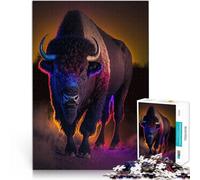 Jigsaws 1000 Pieces for Adults buffalo animal Geschenke zum Suchbegriff: "Herausfordernde Spiele" Eltern-Kind-Interaktion38x26cm