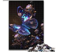 Jigsaws 1000 Pieces for Adults Butterfly Colorful Made of Wood, Perfect DIY Art Decor Or Birthday Gift 50x75cm Challenging Brain Teaser - Relaxing Toy for Teenagers