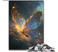 Jigsaws 1000 Pieces for Adults Butterfly Sci-fi Magical Made of Wood, Perfect DIY Art Decor Or Birthday Gift 50x75cm Challenging Brain Teaser - Relaxing Toy for Teenagers